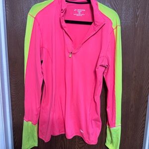 Brooks Pink and Green Women's Pullover